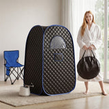 Darrahopens Home & Garden > Pool & Accessories > Spas & Accessories Devanti Portable Steam Sauna Tent 1-Min PoP Up 1000W 2L Steamer Home SPA Timer In Australia - Darrahopens