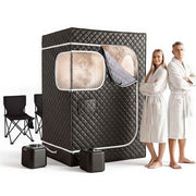 Darrahopens Home & Garden > Pool & Accessories > Spas & Accessories Devanti Portable Steam Sauna Tent 2 Person 1000W 3L Steamer Home SPA 60Min Timer In Australia - Darrahopens