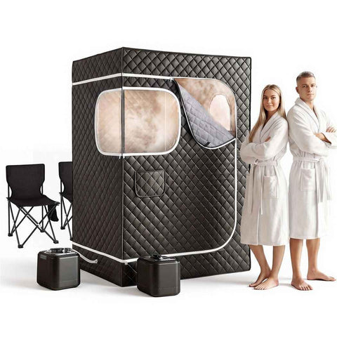 Darrahopens Home & Garden > Pool & Accessories > Spas & Accessories Devanti Portable Steam Sauna Tent 2 Person 1000W 3L Steamer Home SPA 60Min Timer In Australia - Darrahopens