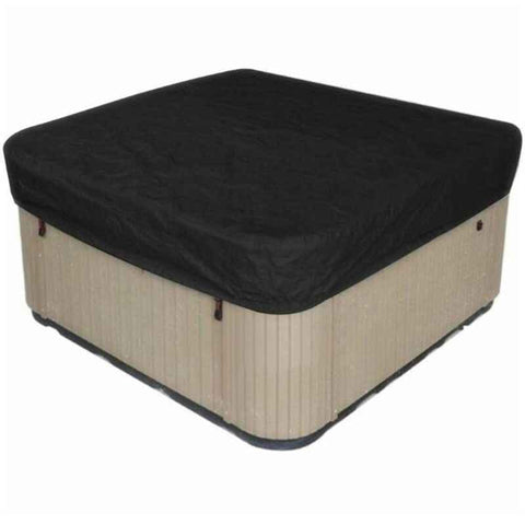 Darrahopens Home & Garden > Pool & Accessories > Spas & Accessories Spa Cover Square Hot Tub Cover Waterproof 190T Polyester Black, 207 x 207 x 30 cm