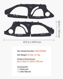 Darrahopens Home & Garden > Pool & Accessories > Spas & Accessories VEVOR Cab Enclosure Upper Doors, Compatible with Polaris RZR PRO 2020-2024/Polaris RZR Turbo2022-2024, Soft Upper Doors, Upgraded Zipper UTV Soft Side Window Kit, Fit with Side Mirrors and Windshields