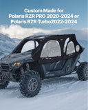 Darrahopens Home & Garden > Pool & Accessories > Spas & Accessories VEVOR Cab Enclosure Upper Doors, Compatible with Polaris RZR PRO 2020-2024/Polaris RZR Turbo2022-2024, Soft Upper Doors, Upgraded Zipper UTV Soft Side Window Kit, Fit with Side Mirrors and Windshields