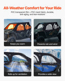 Darrahopens Home & Garden > Pool & Accessories > Spas & Accessories VEVOR Cab Enclosure Upper Doors, Compatible with Polaris RZR PRO 2020-2024/Polaris RZR Turbo2022-2024, Soft Upper Doors, Upgraded Zipper UTV Soft Side Window Kit, Fit with Side Mirrors and Windshields
