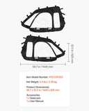 Darrahopens Home & Garden > Pool & Accessories > Spas & Accessories VEVOR Cab Enclosure Upper Doors, Compatible with Polaris RZR XP 1000/XP Turbo 2014-2023, Soft Upper Doors, Windproof Upgraded Zipper UTV Soft Side Window Kit, Work with Side Mirrors and Windshields