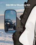 Darrahopens Home & Garden > Pool & Accessories > Spas & Accessories VEVOR Cab Enclosure Upper Doors, Compatible with Polaris RZR XP 1000/XP Turbo 2014-2023, Soft Upper Doors, Windproof Upgraded Zipper UTV Soft Side Window Kit, Work with Side Mirrors and Windshields