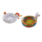 Darrahopens Home & Garden > Pool & Accessories > Swimming Pools 2PCS Kids Inflatable Pool PVC Foldable Portable Mini Swimming Pool Cute Animal Shape Blow Up Baby Pool for Home Outdoor In Australia - Darrahopens