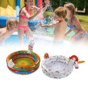 Darrahopens Home & Garden > Pool & Accessories > Swimming Pools 2PCS Kids Inflatable Pool PVC Foldable Portable Mini Swimming Pool Cute Animal Shape Blow Up Baby Pool for Home Outdoor In Australia - Darrahopens