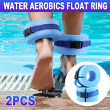 Darrahopens Home & Garden > Pool & Accessories > Swimming Pools 2pcs Swimming Gear Arm Floats Big Buoyancy Water Sports Tie Legs and Feet Rings