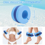 Darrahopens Home & Garden > Pool & Accessories > Swimming Pools 2pcs Swimming Gear Arm Floats Big Buoyancy Water Sports Tie Legs and Feet Rings