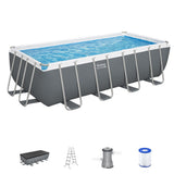Darrahopens Home & Garden > Pool & Accessories > Swimming Pools Bestway Swimming Pool Steel Frame Pool Set w/ Filter Pump Ladder Cover 488x244cm