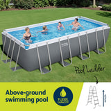 Darrahopens Home & Garden > Pool & Accessories > Swimming Pools Bestway Swimming Pool Steel Frame Pool Set w/ Filter Pump Ladder Cover 488x244cm