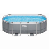 Darrahopens Home & Garden > Pool & Accessories > Swimming Pools Bestway Swimming Pools 305cm x 200cm x 84cm Steel Above Ground Backyard Pool Set