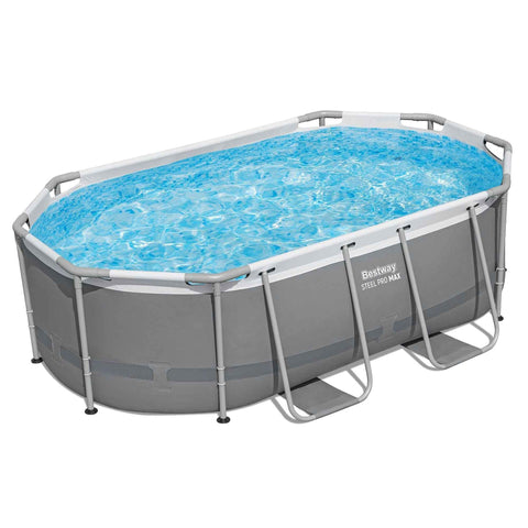 Darrahopens Home & Garden > Pool & Accessories > Swimming Pools Bestway Swimming Pools 305cm x 200cm x 84cm Steel Above Ground Backyard Pool Set