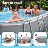 Darrahopens Home & Garden > Pool & Accessories > Swimming Pools Bestway Swimming Pools 305cm x 200cm x 84cm Steel Above Ground Backyard Pool Set