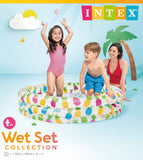 Darrahopens Home & Garden > Pool & Accessories > Swimming Pools Intex 3 Ring Pineapple Splash Pool 59431 132cm