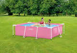 Darrahopens Home & Garden > Pool & Accessories > Swimming Pools Intex Pink Rectangular Frame Pool 28266