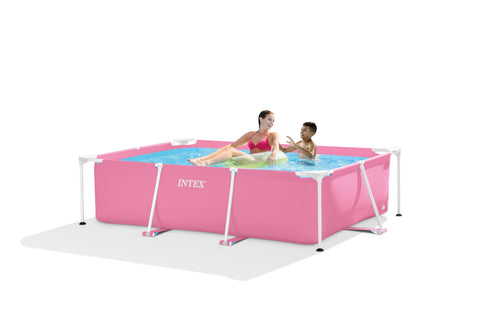 Darrahopens Home & Garden > Pool & Accessories > Swimming Pools Intex Pink Rectangular Frame Pool 28266