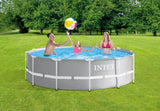 Darrahopens Home & Garden > Pool & Accessories > Swimming Pools Intex PRISM Premium 12' Metal Frame Pool Outdoor Above Ground 366cm x 99cm - 26716