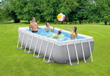 Darrahopens Home & Garden > Pool & Accessories > Swimming Pools Intex PRISM Premium Rectangle Metal Frame Pool Above Ground 4.0m x 2.0m 1.0m 26788