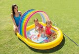 Darrahopens Home & Garden > Pool & Accessories > Swimming Pools Intex Rainbow Arch Inflatable Spray Kiddie Pool 57156