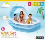Darrahopens Home & Garden > Pool & Accessories > Swimming Pools Intex Sun Shade Swim Center Family Inflatable Pool 57186