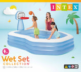 Darrahopens Home & Garden > Pool & Accessories > Swimming Pools Intex Swim Center Shootin' Hoops Inflatable Pool 2.57m x 1.88m 57183