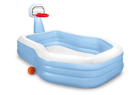 Darrahopens Home & Garden > Pool & Accessories > Swimming Pools Intex Swim Center Shootin' Hoops Inflatable Pool 2.57m x 1.88m 57183