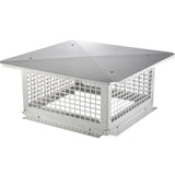 Darrahopens Home & Garden > Pool & Accessories > Swimming Pools VEVOR Chimney Cap 17” x 17” 304Stainless Steel Fireplace Flue Caps Cover Mesh