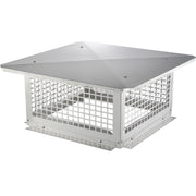 Darrahopens Home & Garden > Pool & Accessories > Swimming Pools VEVOR Chimney Cap 17” x 17” 304Stainless Steel Fireplace Flue Caps Cover Mesh