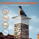 Darrahopens Home & Garden > Pool & Accessories > Swimming Pools VEVOR Chimney Cap 17” x 17” 304Stainless Steel Fireplace Flue Caps Cover Mesh