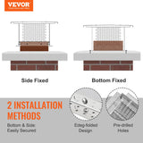 Darrahopens Home & Garden > Pool & Accessories > Swimming Pools VEVOR Chimney Cap 9” x 9” 304Stainless Steel Fireplace Flue Caps Cover Mesh