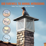 Darrahopens Home & Garden > Pool & Accessories > Swimming Pools VEVOR Chimney Cap 9” x 9” 304Stainless Steel Fireplace Flue Caps Cover Mesh