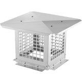 Darrahopens Home & Garden > Pool & Accessories > Swimming Pools VEVOR Chimney Cap 9” x 9” 304Stainless Steel Fireplace Flue Caps Cover Mesh