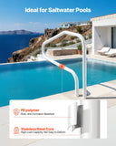 Darrahopens Home & Garden > Pool & Accessories > Swimming Pools VEVOR Pool Rail, 122 x 81.3 cm Pool Handrail, 100kg Load Capacity Heavy Duty Stainless Steel Swimming Handrail, Seamless Welding, Recessed or Base Mount, for Poolside, Water Parks, Spa Centers