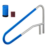 Darrahopens Home & Garden > Pool & Accessories > Swimming Pools VEVOR Pool Rail, 137.1 x 81.3 cm Pool Handrail, 100kg Load Capacity Heavy Duty 304 Stainless Steel Swimming Handrail, Detachable Nonslip Sleeve, Recessed or Base Mount, for Poolside, Water Parks