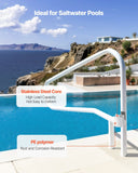Darrahopens Home & Garden > Pool & Accessories > Swimming Pools VEVOR Pool Rail, 137.1 x 81.3 cm Pool Handrail, 100kg Load Capacity Heavy Duty Stainless Steel Swimming Handrail, Seamless Welding, Recessed or Base Mount, for Poolside, Water Parks, Spa Centers