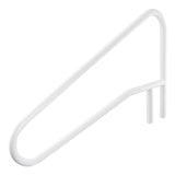 Darrahopens Home & Garden > Pool & Accessories > Swimming Pools VEVOR Pool Rail, 137.1 x 81.3 cm Pool Handrail, 100kg Load Capacity Heavy Duty Stainless Steel Swimming Handrail, Seamless Welding, Recessed or Base Mount, for Poolside, Water Parks, Spa Centers