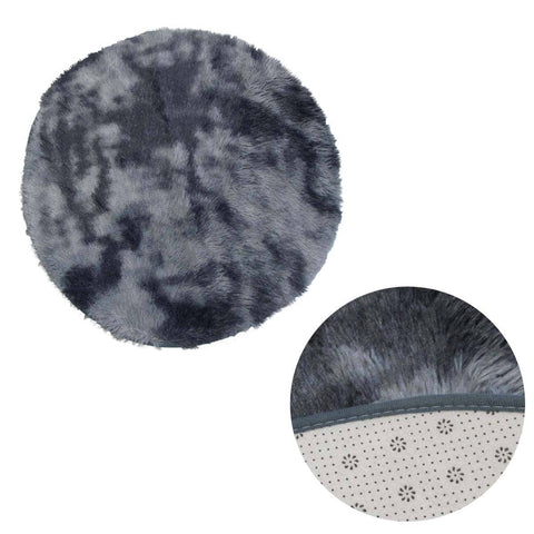 Darrahopens Home & Garden > Rugs 2-Toned Extra Light Weighted Shaggy Fluffy Floor Mat Grey