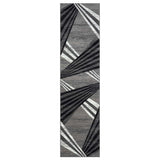 Darrahopens Home & Garden > Rugs Adore Geometric Textural Rug - Grey - 80x150
