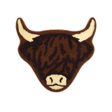 Darrahopens Home & Garden > Rugs > Door Mats American Style Brown Bull Head Flocked Rug, Bedroom Bedside Rug, Bathroom Doorway Absorbent Mat, Non-Slip Toilet Mat
