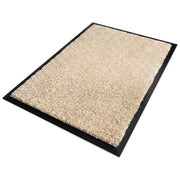 EQUIPMED 60x85cm Non-Slip Indoor Rug Floor Mat Beige, Poly Fiber Cut Loop Pile, High Density Base, Anti-Trip Edging In Australia - Darrahopens