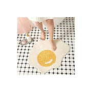 Darrahopens Home & Garden > Rugs > Door Mats Funny Bathroom Rug Egg Pattern Entryway Kitchen Bedroom Carpet Chic Doormat，70 X 58 Cm