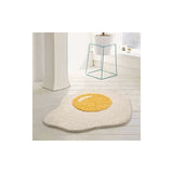 Darrahopens Home & Garden > Rugs > Door Mats Funny Bathroom Rug Egg Pattern Entryway Kitchen Bedroom Carpet Chic Doormat，70 X 58 Cm