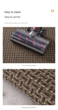 Darrahopens Home & Garden > Rugs > Floor Rugs Absorbent & Dirt-Resistant Woven Kitchen Mat - Non-Slip Runner Rug for Home(Interlocking Gray)