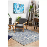 Darrahopens Home & Garden > Rugs > Floor Rugs Evoke 256 Blue Indoor Rug 230 x 160cm - Soft, Non-Shedding Polypropylene In Australia - Darrahopens