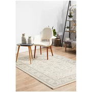 Darrahopens Home & Garden > Rugs > Floor Rugs Evoke 261 White Indoor Rug 330 x 240cm - Soft, Non-Shedding, Power-Loomed Polypropylene In Australia - Darrahopens