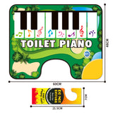 Darrahopens Home & Garden > Rugs > Floor Rugs Green Electronic Toilet Piano Mat - Musical Potty Keyboard with Golf Theme - Funny Novelty Gag Gift for Kids & Adults - Waterproof & Non-Slip - Fits Standard Toilets