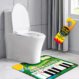 Darrahopens Home & Garden > Rugs > Floor Rugs Green Electronic Toilet Piano Mat - Musical Potty Keyboard with Golf Theme - Funny Novelty Gag Gift for Kids & Adults - Waterproof & Non-Slip - Fits Standard Toilets