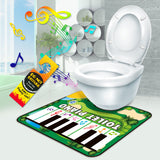 Darrahopens Home & Garden > Rugs > Floor Rugs Green Electronic Toilet Piano Mat - Musical Potty Keyboard with Golf Theme - Funny Novelty Gag Gift for Kids & Adults - Waterproof & Non-Slip - Fits Standard Toilets