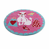 Darrahopens Home & Garden > Rugs > Floor Rugs Jiggle & Giggle Born To Shop Floor Rug Round 80 cm Diameter